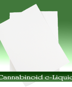 Cannabinoid c-liquid spray on paper
